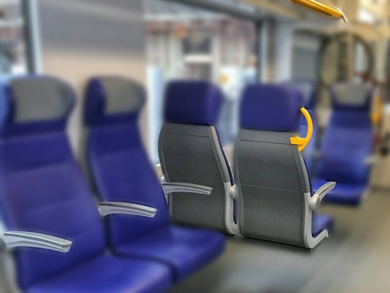 nco (305) armrests, seats and train overhead bins-305